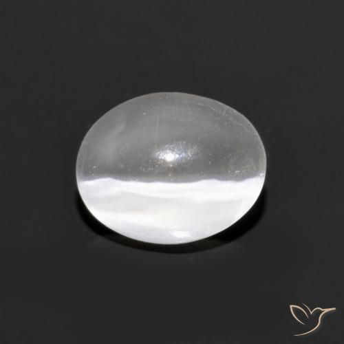 1.07ct طبيعي رمادى فاتح جدا عين القط سيليمانايت, بيضوي, شفاف