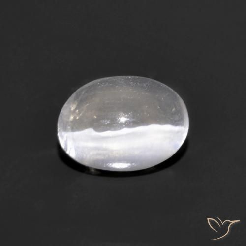 0.75ct طبيعي رمادى فاتح جدا عين القط سيليمانايت, بيضوي, شفاف