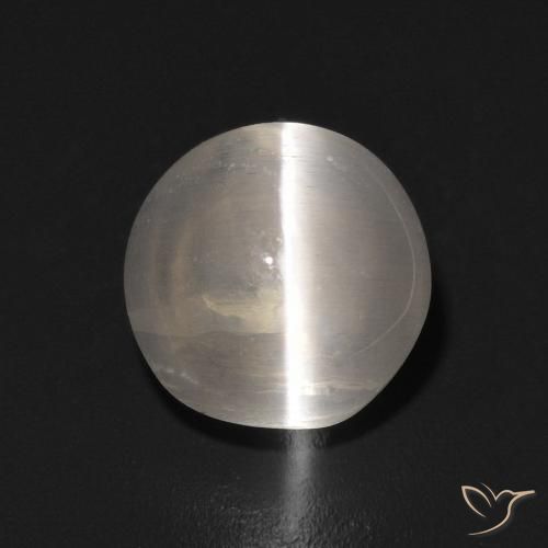 1.42ct طبيعي أبيض دافئ عين القط سيليمانايت, بيضوي, شفاف