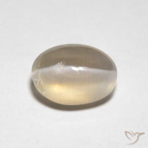 0.98ct طبيعي بنى التورتيا فاتح عين القط سيليمانايت, بيضوي, شفاف