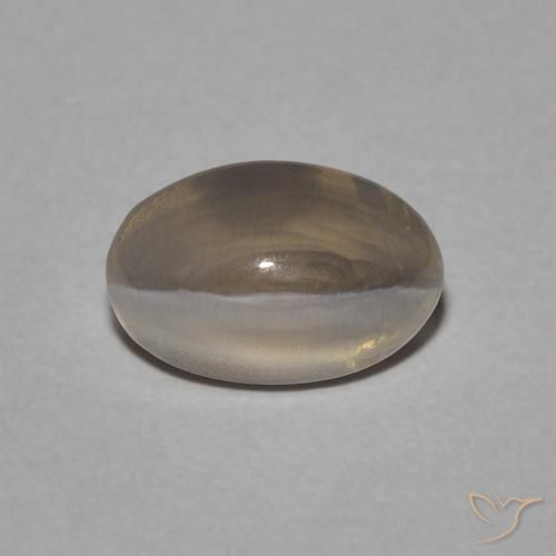 1.05ct طبيعي بنى متوسط عين القط سيليمانايت, بيضوي, شفاف