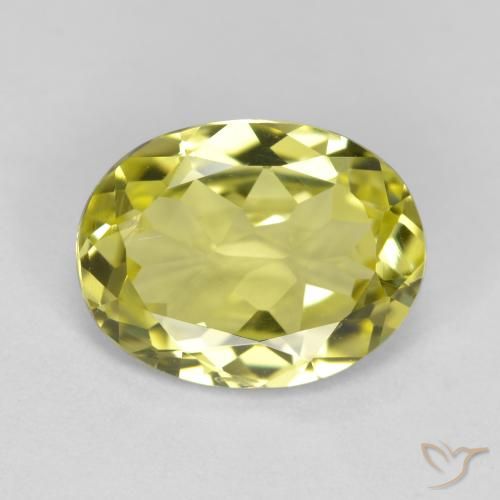 2.35ct طبيعي أصفر فاتح سليمانايت, بيضوي, قليلا جدا