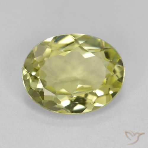 1.72ct طبيعي أصفر متوسط سليمانايت, بيضوي, VVS-VS