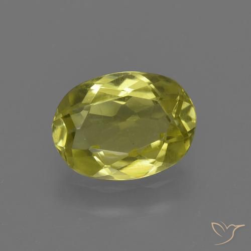 1.13ct طبيعي أصفر أناناسى سليمانايت, بيضوي, VVS-VS