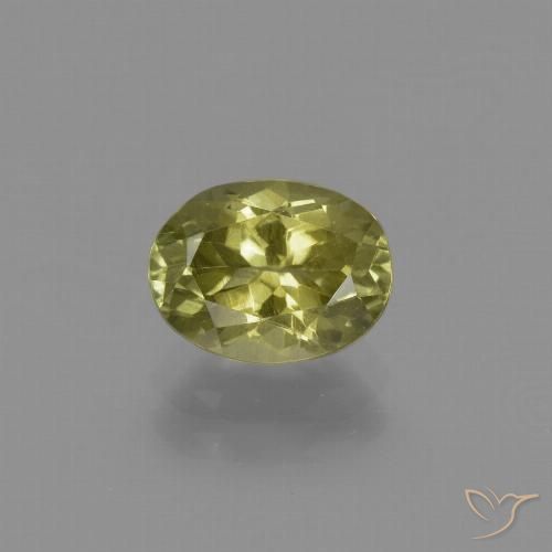 1.61ct طبيعي أصفر متوسط سليمانايت, بيضوي, قليلا جدا