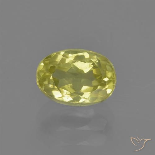 1.22ct طبيعي Pineapple yellow سليمانايت, بيضوي, قليلا جدا
