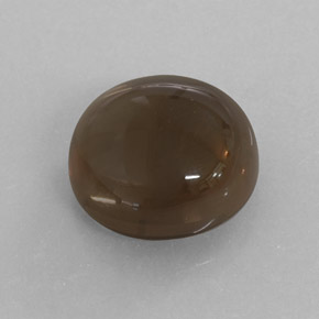 كوارتز دخاني طبيعي بلون Chocolate Brown ، وزن ‎7.52‎ قيراط، شكل شفاف، مقاس ‎12.18‎ مم