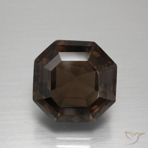 7.77ct طبيعي أزرق غامق كوارتز سموكى, قص الزمرد, VVS