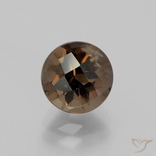 2.09ct طبيعي بنى الجوزية كوارتز سموكى, دائري, VS-SI