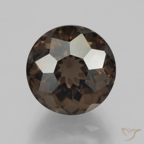 5.78ct طبيعي بنى كوارتز سموكى, دائري, VVS