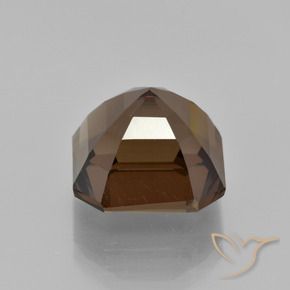 كوارتز سموكى بنى متوسط طبيعي، قص الزمرد، 8.91 قيراط، VVS