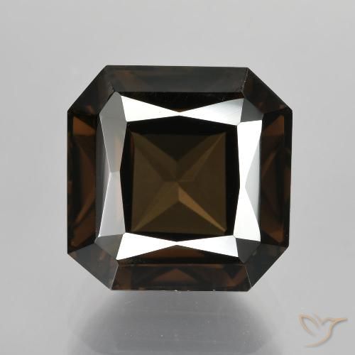 6.35ct طبيعي أزرق غامق كوارتز سموكى, قص الزمرد, VVS
