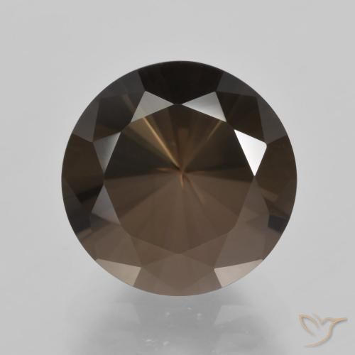5.58ct طبيعي بنى كوارتز سموكى, دائري, VVS