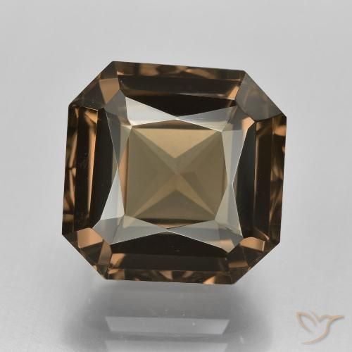 7.87ct طبيعي بنى دافئ كوارتز سموكى, قص الزمرد, VVS
