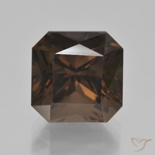 8.07ct طبيعي أزرق غامق كوارتز سموكى, قص الزمرد, VVS