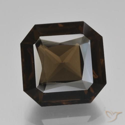 7.81ct طبيعي أزرق غامق كوارتز سموكى, قص الزمرد, VVS
