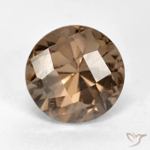 2.64ct طبيعي بنى متوسط كوارتز سموكى, دائري, قليلا جدا