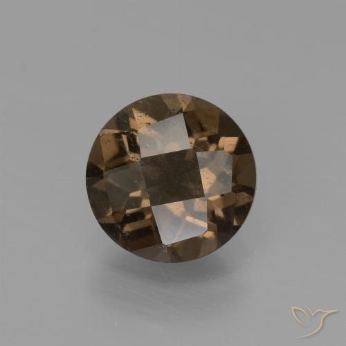 1.43ct طبيعي بنى خبز الزنجبيل كوارتز سموكى, دائري, VS-SI