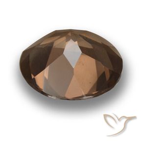 كوارتز سموكى بنى الجوزية طبيعي، دائري، 9.60 قيراط، VVS