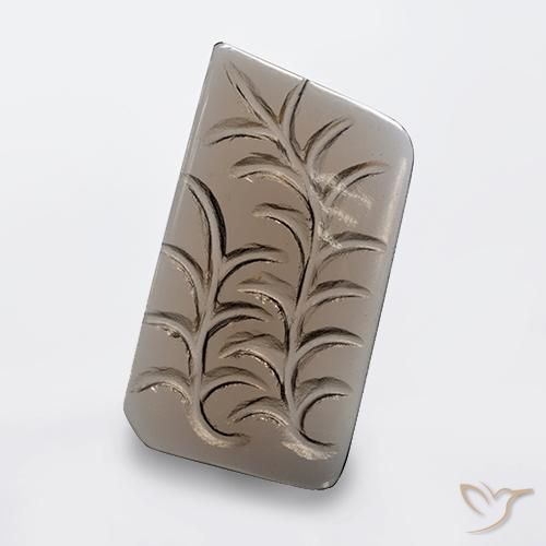 17.32ct طبيعي بنى محايد كوارتز سموكى, فانسى, شفاف