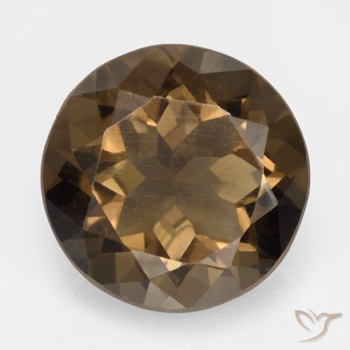 5.33ct طبيعي بنى دافئ كوارتز سموكى, دائري, VVS