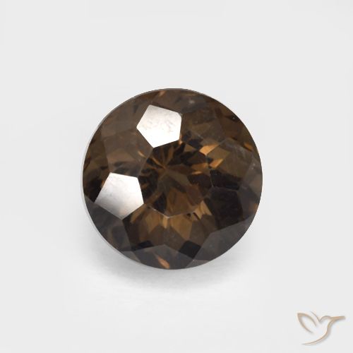 3.55ct طبيعي بنى كوارتز سموكى, دائري, VVS