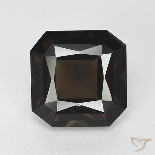 8.68ct طبيعي بنى شيكولاتى كوارتز سموكى, قص الزمرد, VVS