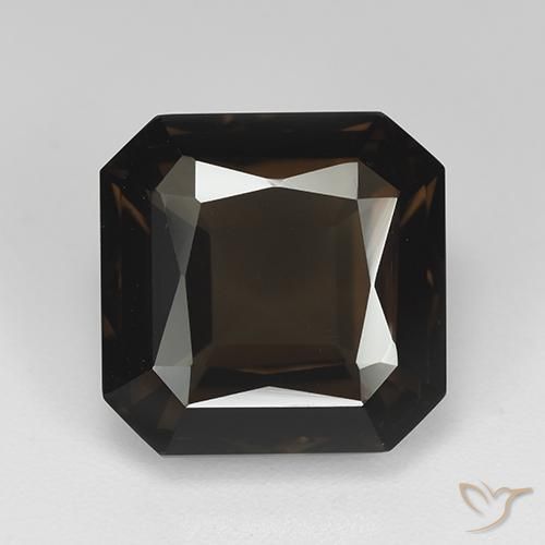 9.00ct طبيعي بنى شيكولاتى كوارتز سموكى, قص الزمرد, VVS
