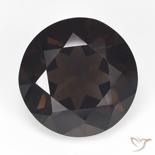 13.90ct طبيعي بنى شيكولاتى كوارتز سموكى, دائري, VVS-VS