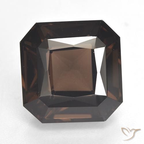 8.30ct طبيعي بنى الجوزية كوارتز سموكى, قص الزمرد, VVS