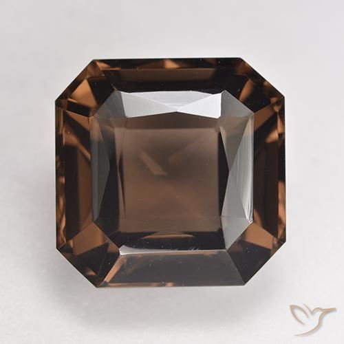8.79ct طبيعي بني محمر كوارتز سموكى, قص الزمرد, VVS-VS