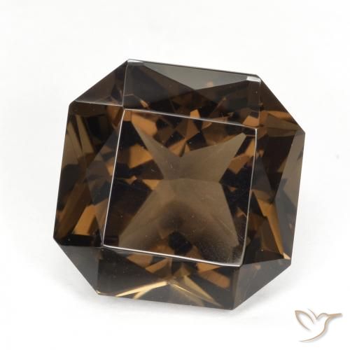 8.41ct طبيعي بنى كوارتز سموكى, قص الزمرد, VVS