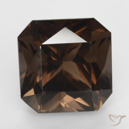 10.94ct طبيعي بنى كوارتز سموكى, قص الزمرد, VVS-VS