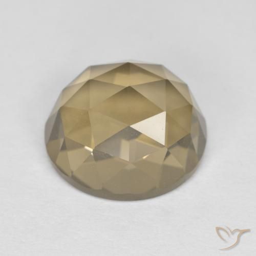4.97ct طبيعي بنى موكا كوارتز سموكى, بيضوي, VVS-VS