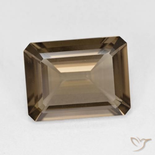 5.20ct طبيعي البني الفاتح كوارتز سموكى, قص الزمرد, VVS-VS