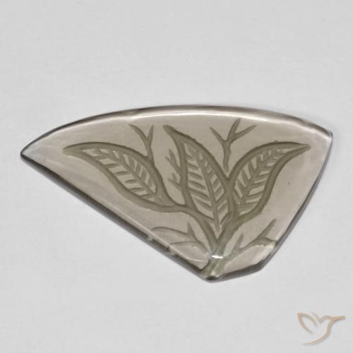 10.24ct طبيعي بنى فاتح جدا كوارتز سموكى, فانسى, شفاف