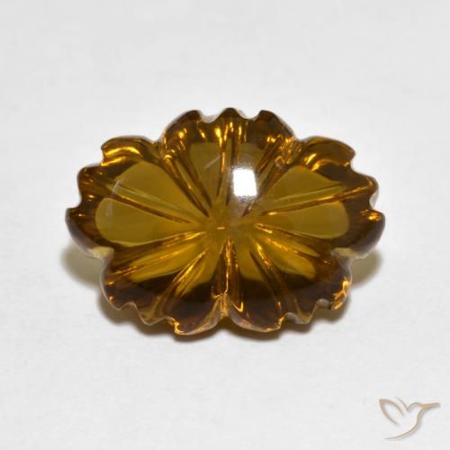 6.82ct طبيعي بني غامق كوارتز سموكى, قص وردة, شفاف