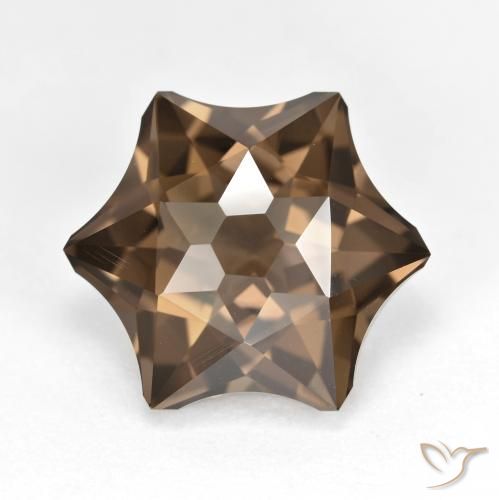 9.76ct طبيعي بنى خبز الزنجبيل كوارتز سموكى, فانسى, VVS