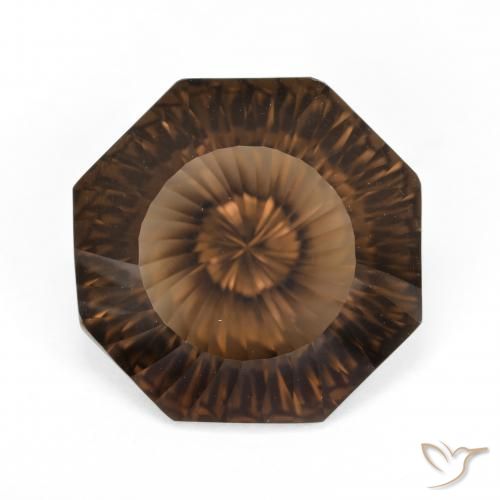 8.20ct طبيعي بنى كوارتز سموكى, قص الزمرد, VVS-VS