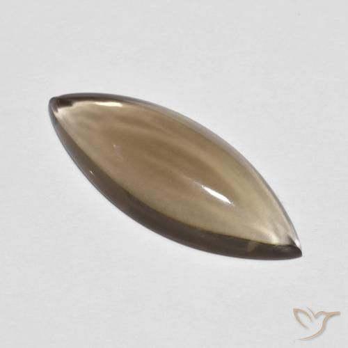 5.64ct طبيعي بنى فاتح-متوسط كوارتز سموكى, ماركيز, شفاف