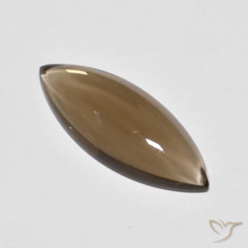 5.67ct طبيعي بنى دافئ كوارتز سموكى, ماركيز, شفاف