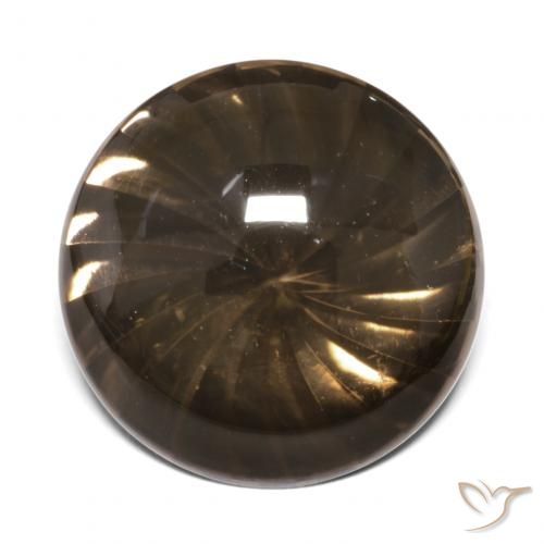 12.74ct طبيعي البني الفاتح كوارتز سموكى, دائري, شفاف