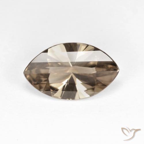 2.48ct طبيعي موكا فاتح كوارتز سموكى, ماركيز, VVS