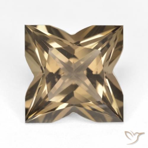 6.94ct طبيعي بنى فاتح-متوسط كوارتز سموكى, فانسى, VVS