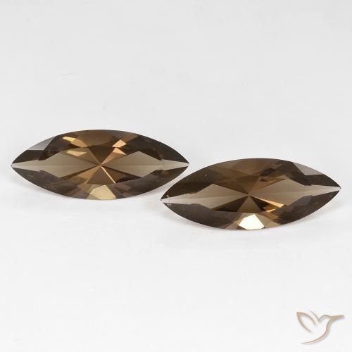 5.90ctw طبيعي بنى دافئ كوارتز سموكى, ماركيز, VVS