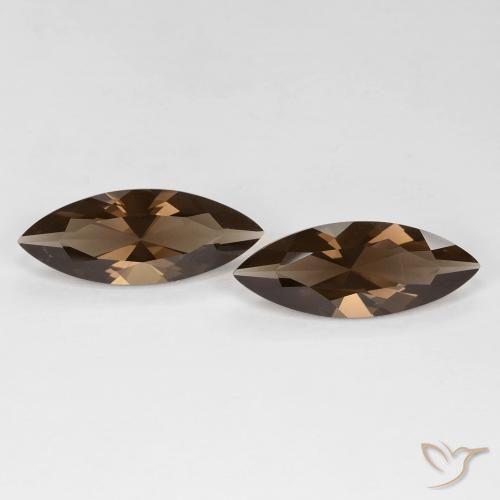 6.14ctw طبيعي بنى دافئ كوارتز سموكى, ماركيز, VVS