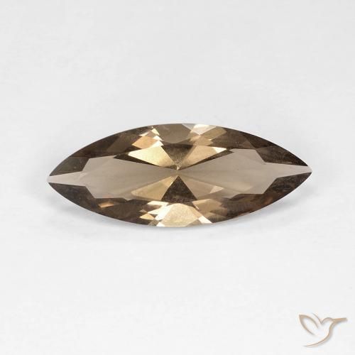 3.05ct طبيعي موكا فاتح كوارتز سموكى, ماركيز, VVS-VS