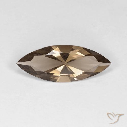 2.67ct طبيعي البني الفاتح كوارتز سموكى, ماركيز, قليلا جدا