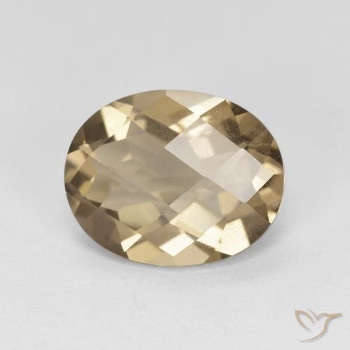 2.35ct طبيعي بنى موكا كوارتز سموكى, بيضوي, قليلا جدا