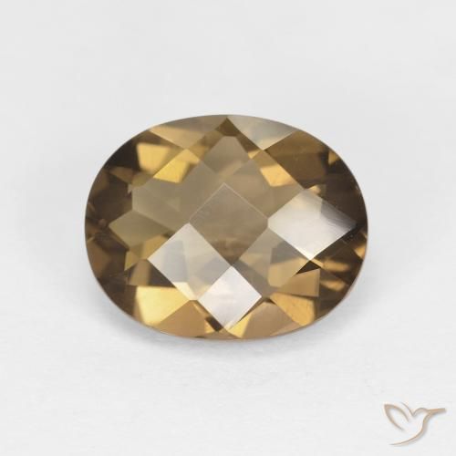 2.35ct طبيعي بنى الفهوة فاتح كوارتز سموكى, بيضوي, VVS